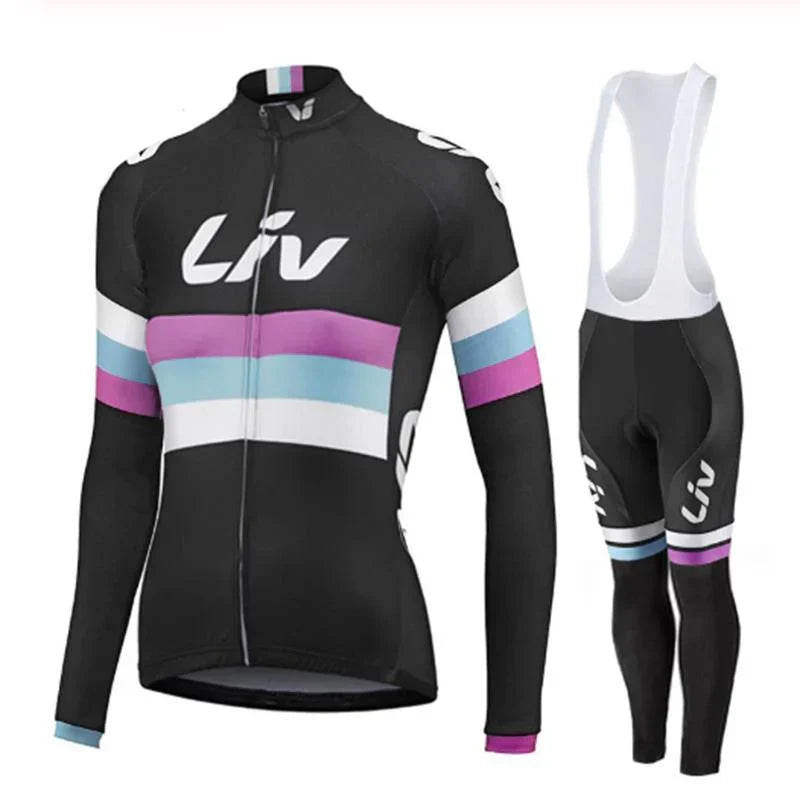 LIV V2 | PRO Winter-Radsportbekleidung für Frauen mit Trägerhosen