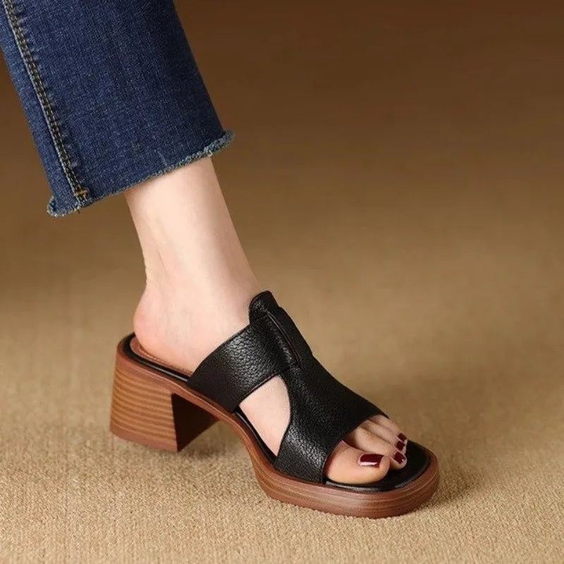 Damen Klassisch Blockabsatz Orthopädische Absatz Sandalen