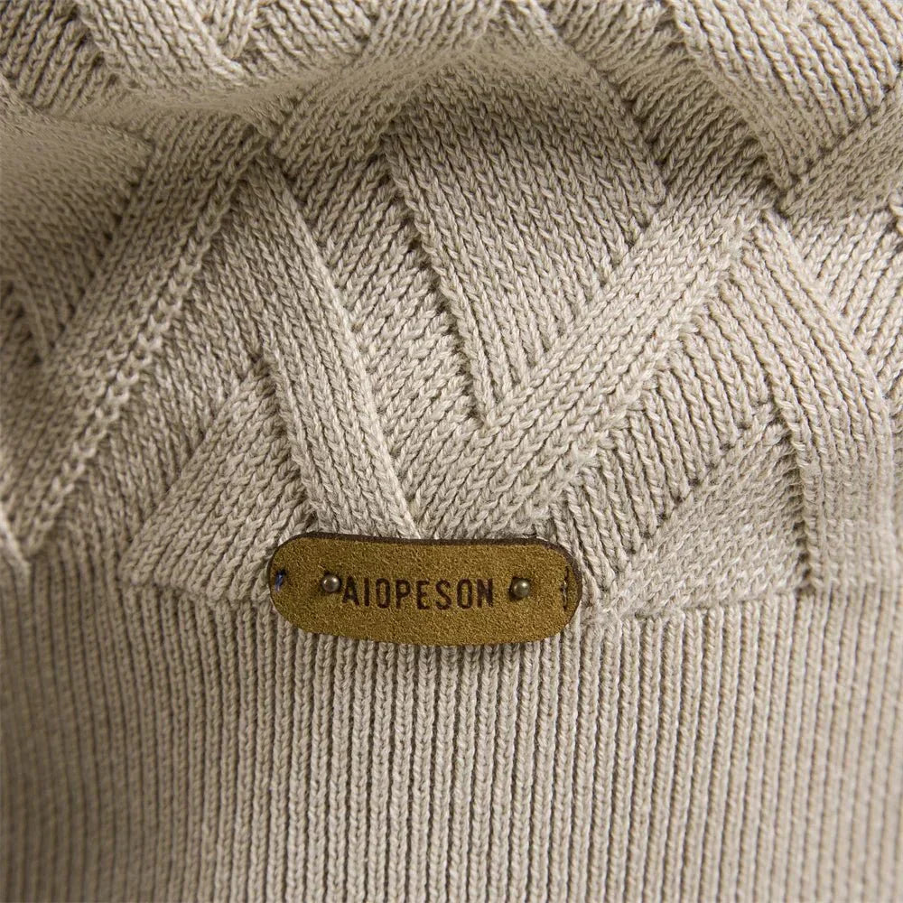 THEODOR | HERRENPULLOVER MIT RAUTENMUSTER
