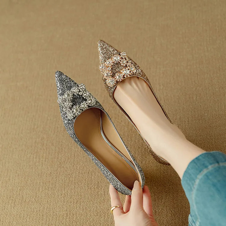 Katrien | Glitzer-Pumps