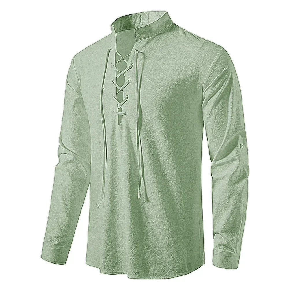 Oliver - Bluse mit langen Ärmeln und Schnürdetails
