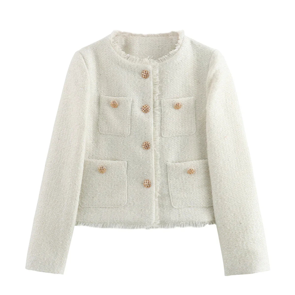Drune | Klassischer Tweed-blazer Wollmischung Zeitlos und Elegant