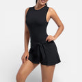 Damen Sportkleid mit integrierter Shorts und Bindetaille