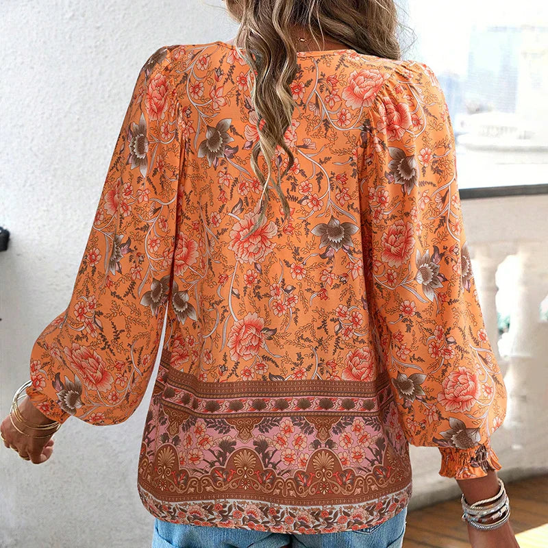 Anika | Stilvolle Blumenbluse