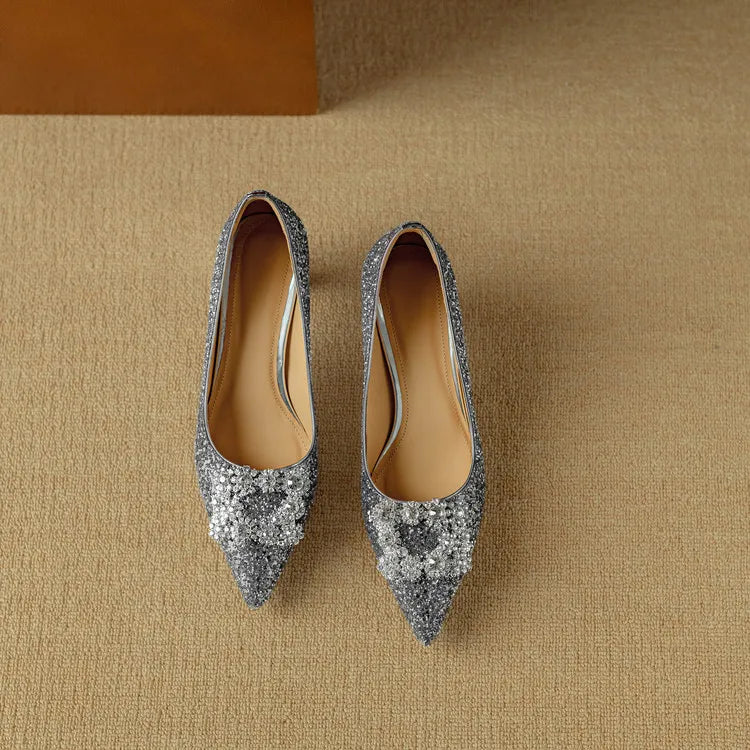 Katrien | Glitzer-Pumps