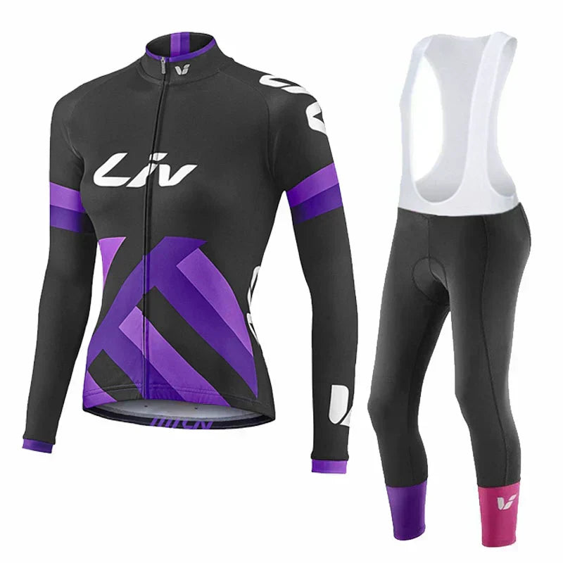 LIV V2 | PRO Winter-Radsportbekleidung für Frauen mit Trägerhosen