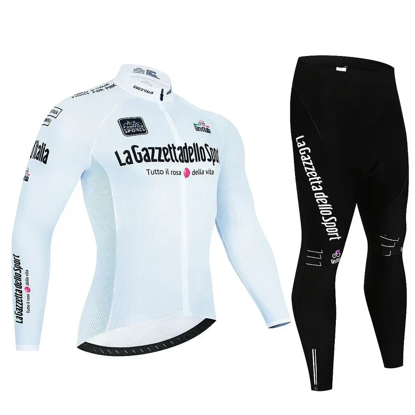 Giro d’Italia | Professionelles Langarm-Radtrikot – Version mit Fleece-Futter