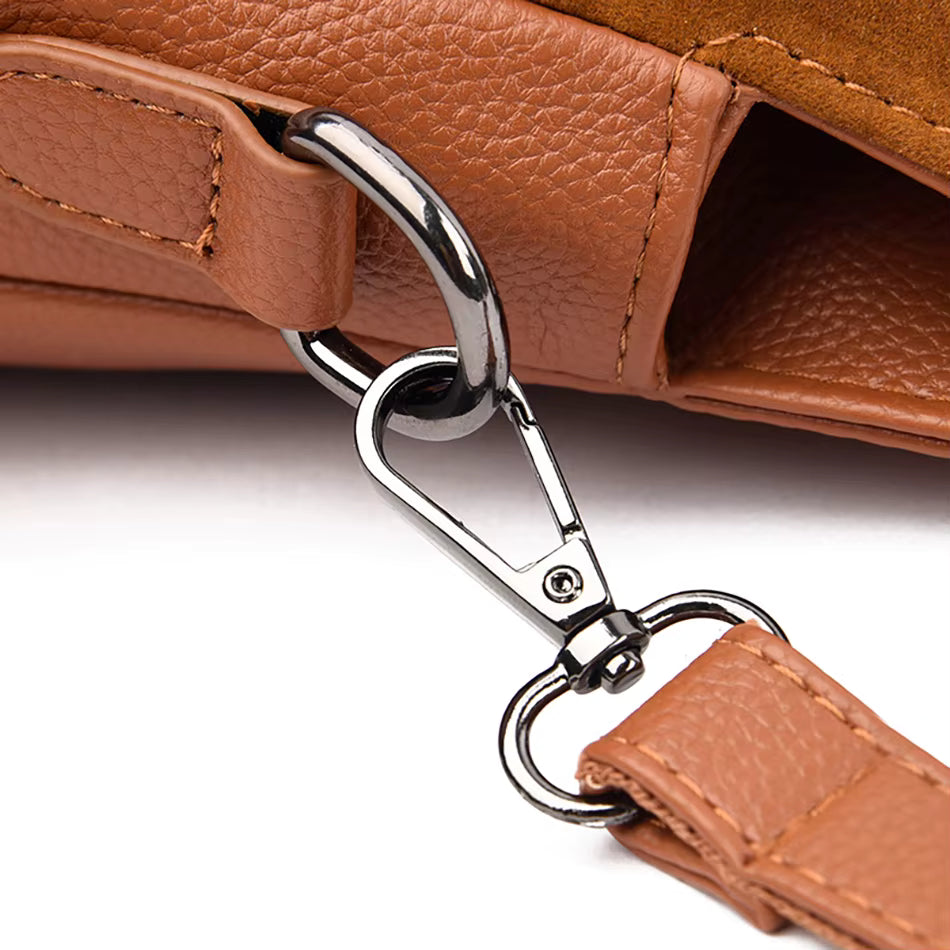 Damen Klassische Gefranste Schultertasche mit Quasten