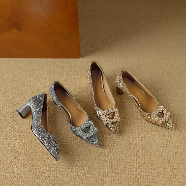 Katrien | Glitzer-Pumps