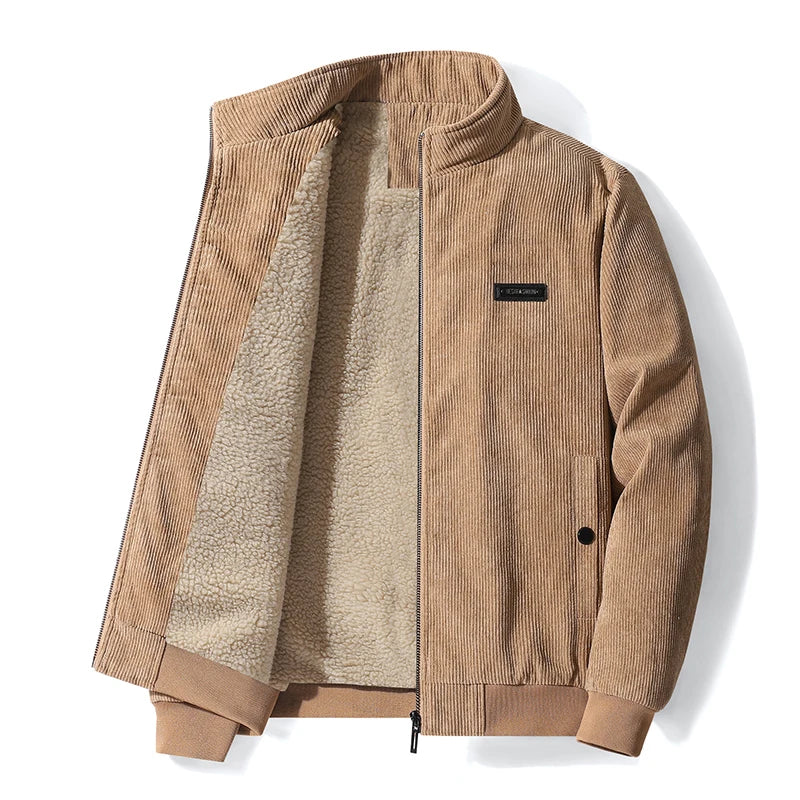 Davy | Cordjacke mit fleecefutter
