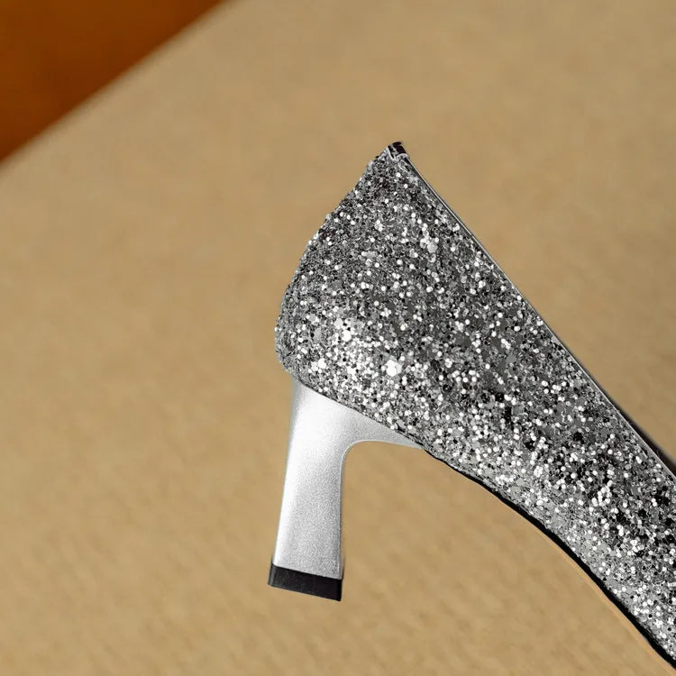 Katrien | Glitzer-Pumps
