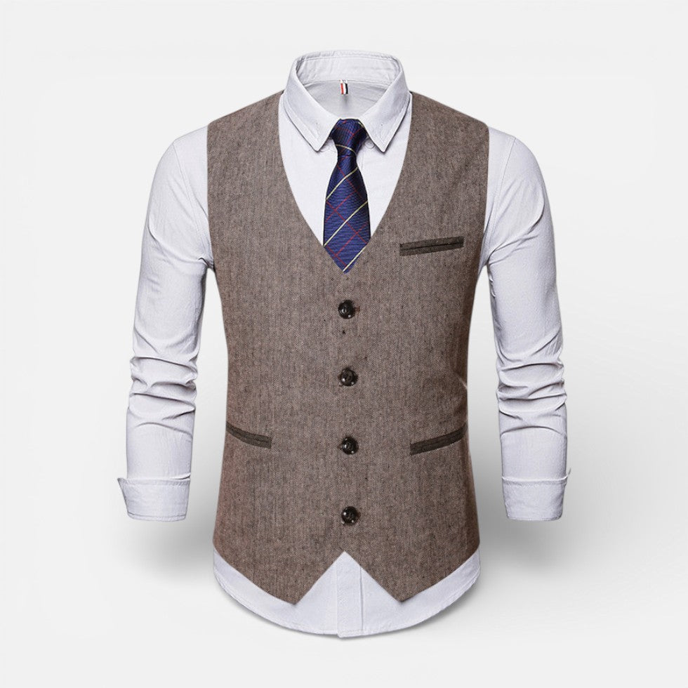 Herren Weste mit Knopfleiste