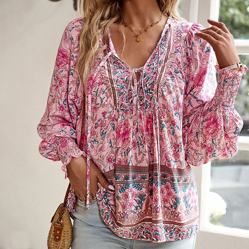 Anika | Stilvolle Blumenbluse