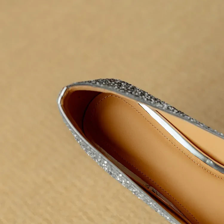 Katrien | Glitzer-Pumps
