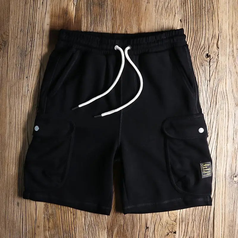 Herren Sommer Kordelzug Cargo Shorts