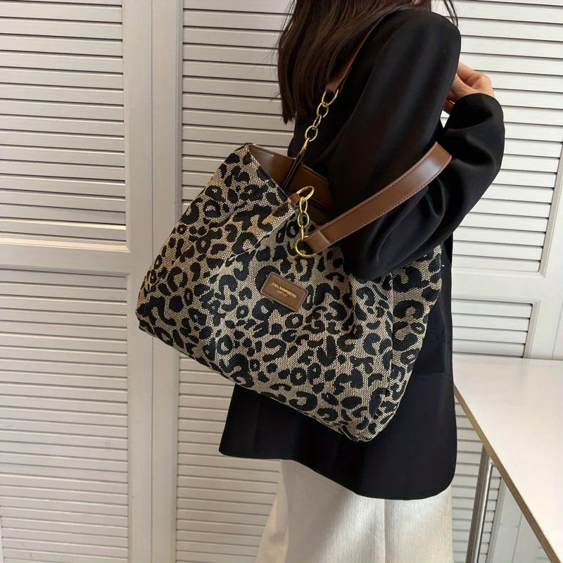 Lisanne | LUXURIÖSE UMHÄNGETASCHE MIT LEOPARDENMUSTER