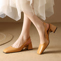 Sandali Damen mit Blockabsatz | Quadratische Zehenpartie & Slingback