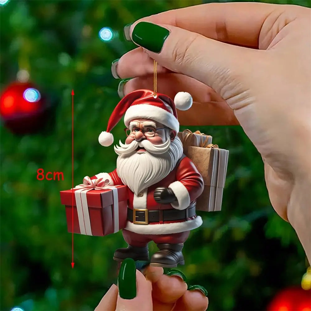 SantaHangs | Mini-Weihnachtsmann-Hängedekorationen