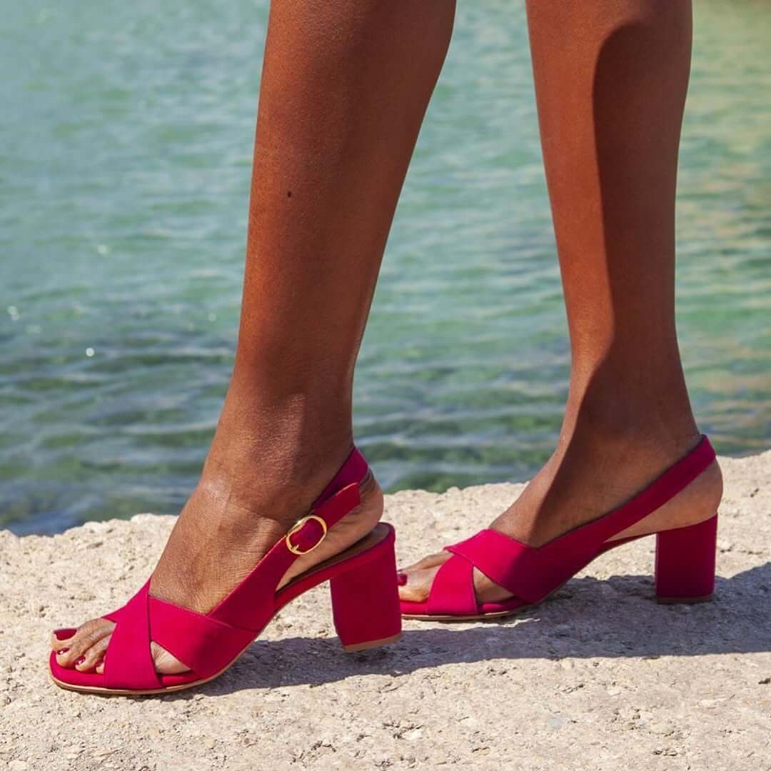 Celeste | Blaue Sommerschuhe Sandalen