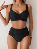 Hochtailliertes Sommer-Bikini-Set