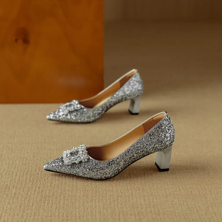 Katrien | Glitzer-Pumps