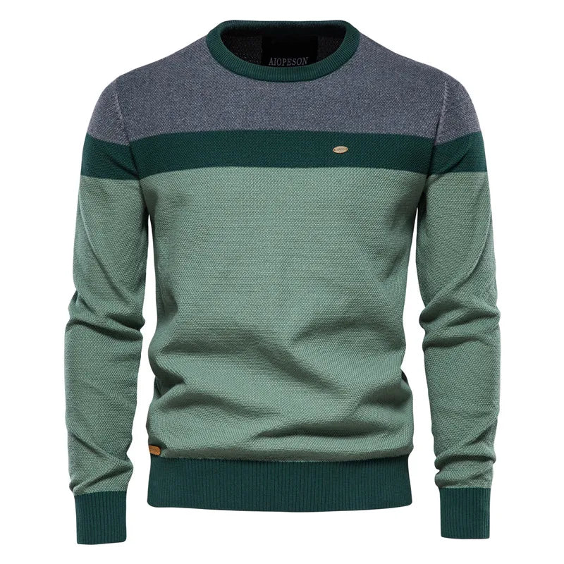 ALBERTO | HERRENPULLOVER MIT RUNDHALSAUSSCHNITT