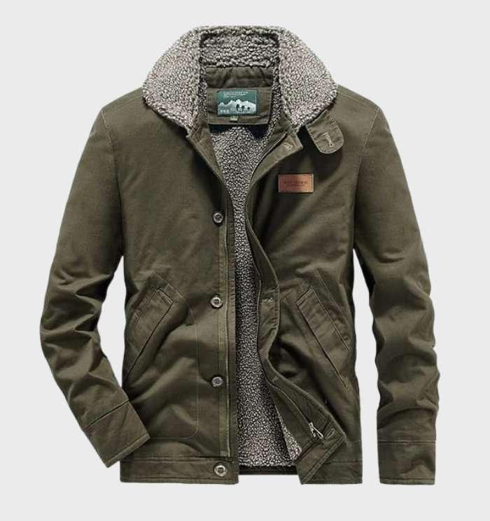 Feldjacke mit weichem Hemdkragen für Herren