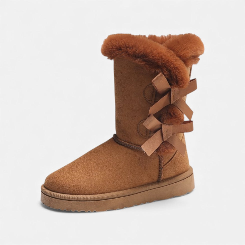 Damen Winterstiefel mit Fellkragen