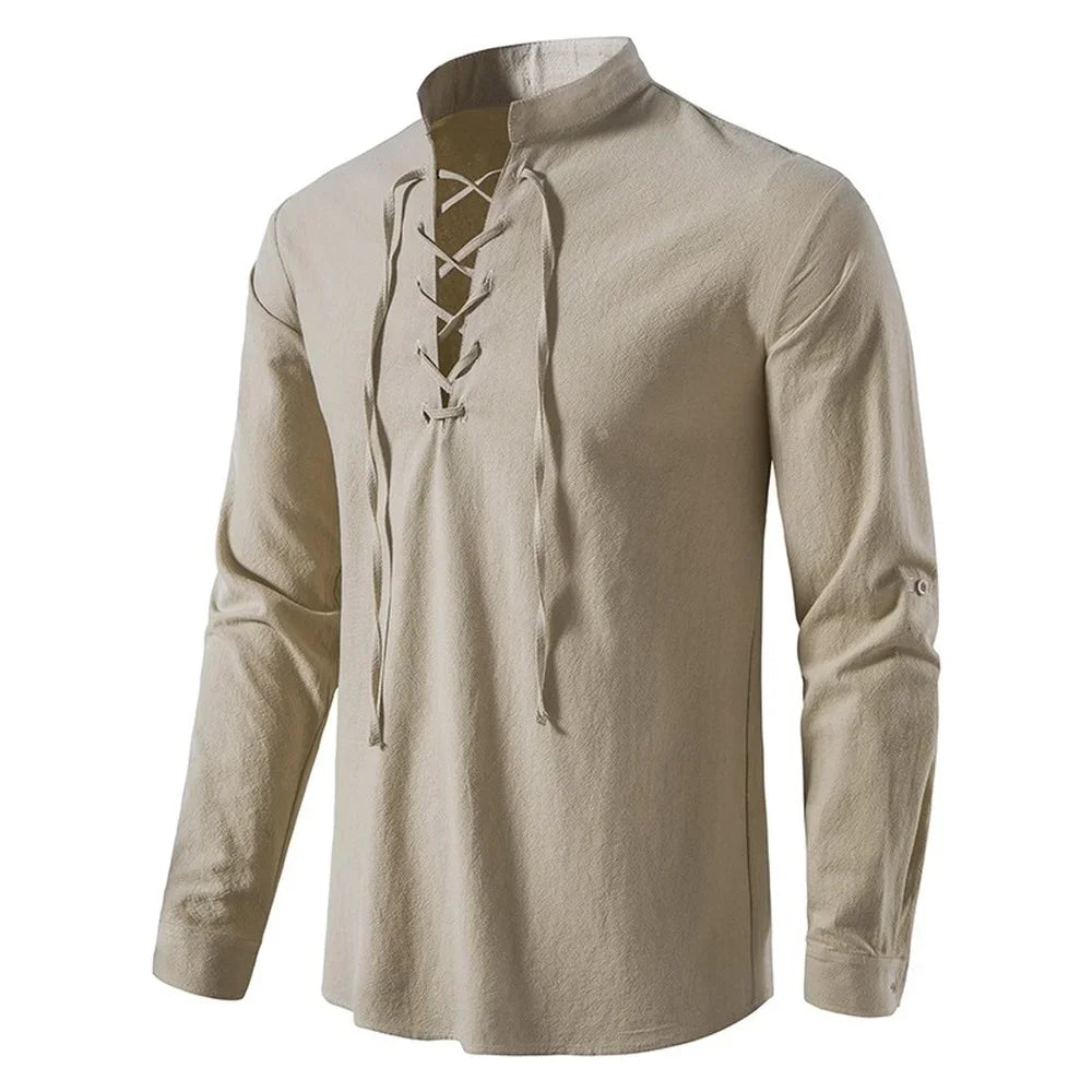 Oliver - Bluse mit langen Ärmeln und Schnürdetails