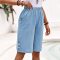 Damen Elastischer Bund Sommer Shorts