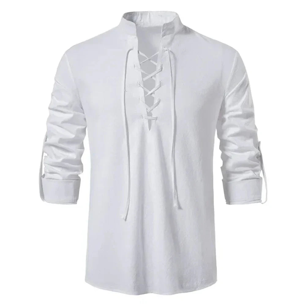 Oliver - Bluse mit langen Ärmeln und Schnürdetails