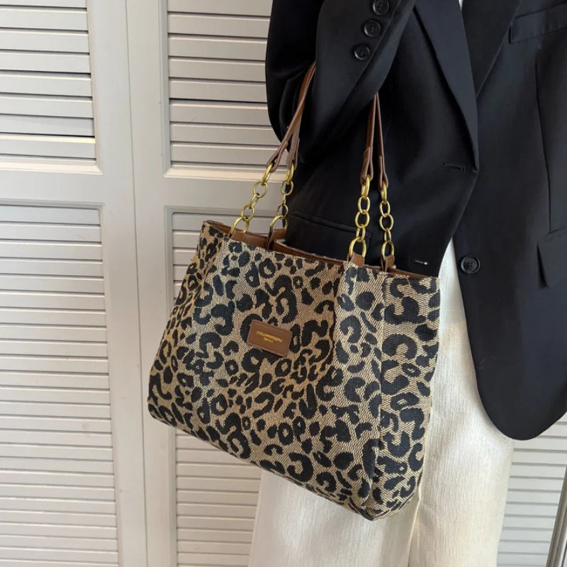 Lisanne | LUXURIÖSE UMHÄNGETASCHE MIT LEOPARDENMUSTER