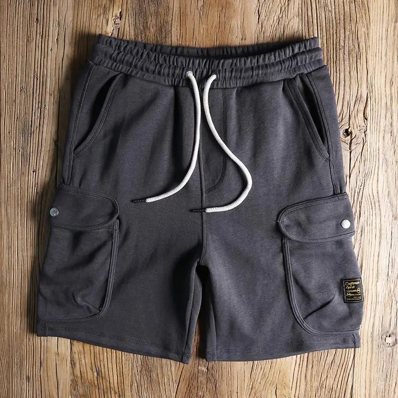 Herren Sommer Kordelzug Cargo Shorts