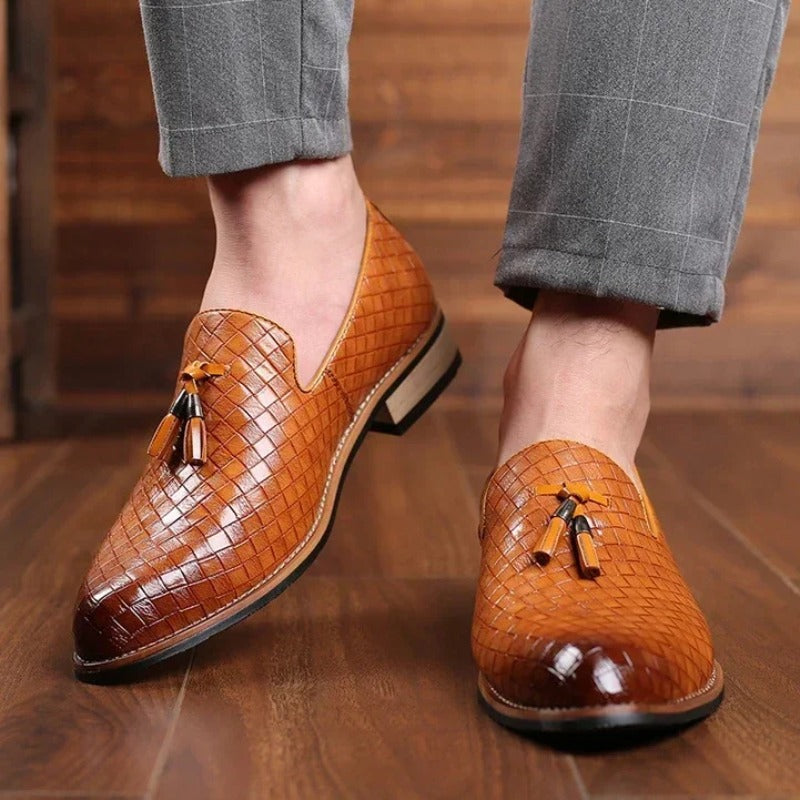 Herren Komfort Slip-On Loafer mit Absatz