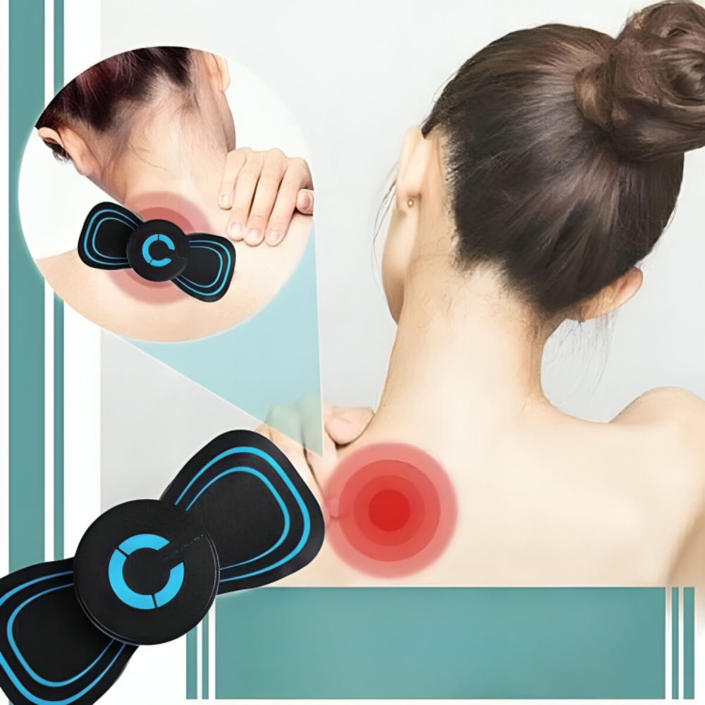 SerenityWave | Wiederaufladbares Nacken- und Schultermassagegerät für tiefe Entspannung