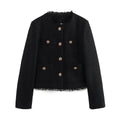 Drune | Klassischer Tweed-blazer Wollmischung Zeitlos und Elegant