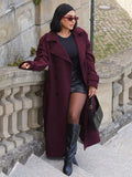Liesel | Eleganter Burgundy-Langmantel