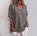 Shirt Damen | V-Ausschnitt & Luftig-bequemer Schnitt