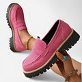 Slipper Damen | Plateau-Loafer mit kräftiger Profilsohle