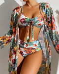 Glenda - Bikini mit floralem Rock