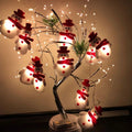 SnowmanGlow | Lichterkette mit Plüschschneemann für Weihnachtsfeiern