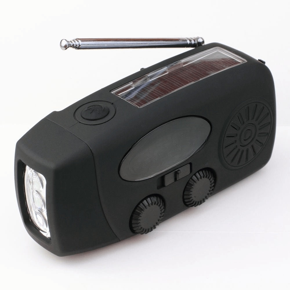 SolarWave | Multifunktionales Kurbelradio mit LED-Taschenlampe