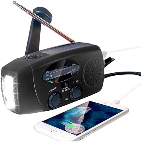 SolarWave | Multifunktionales Kurbelradio mit LED-Taschenlampe