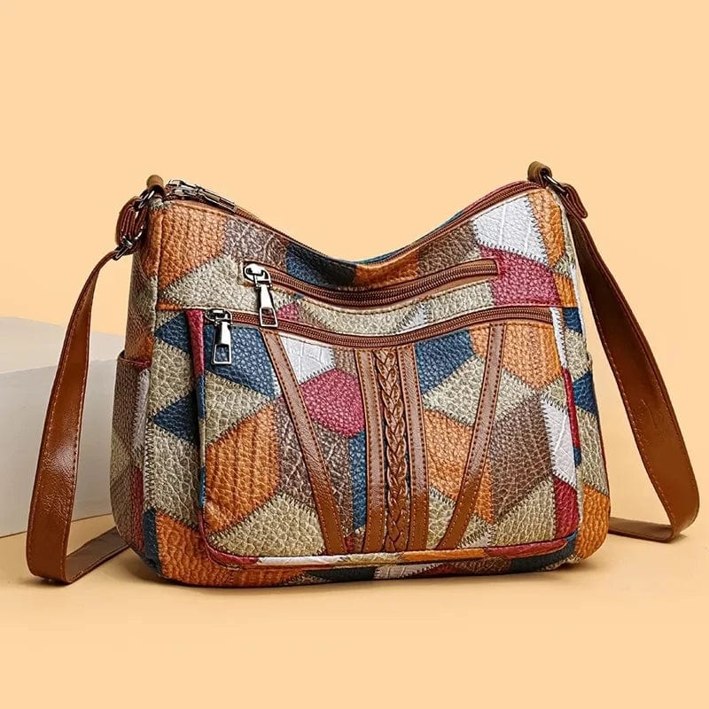 Sara | Mosaik-Lederhandtasche