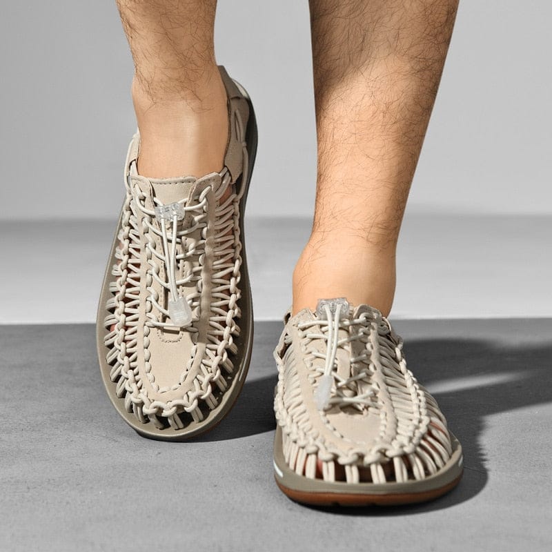Sommer Sandalen Herren | Geflochten & Sportlich Leicht
