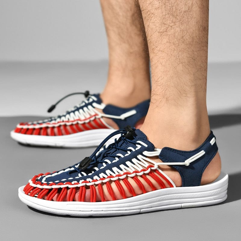 Sommer Sandalen Herren | Geflochten & Sportlich Leicht