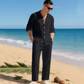 Sommer Zweiteiler Herren | Leinenhemd & Hose im Set
