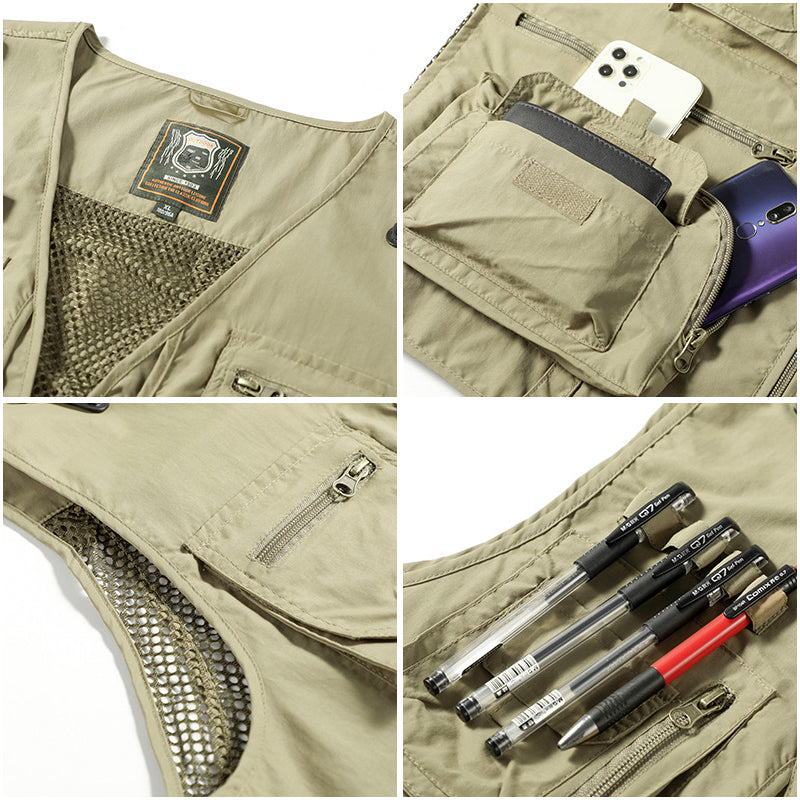 Sommerweste Herren | Viele Taschen & Schneller Zugriff