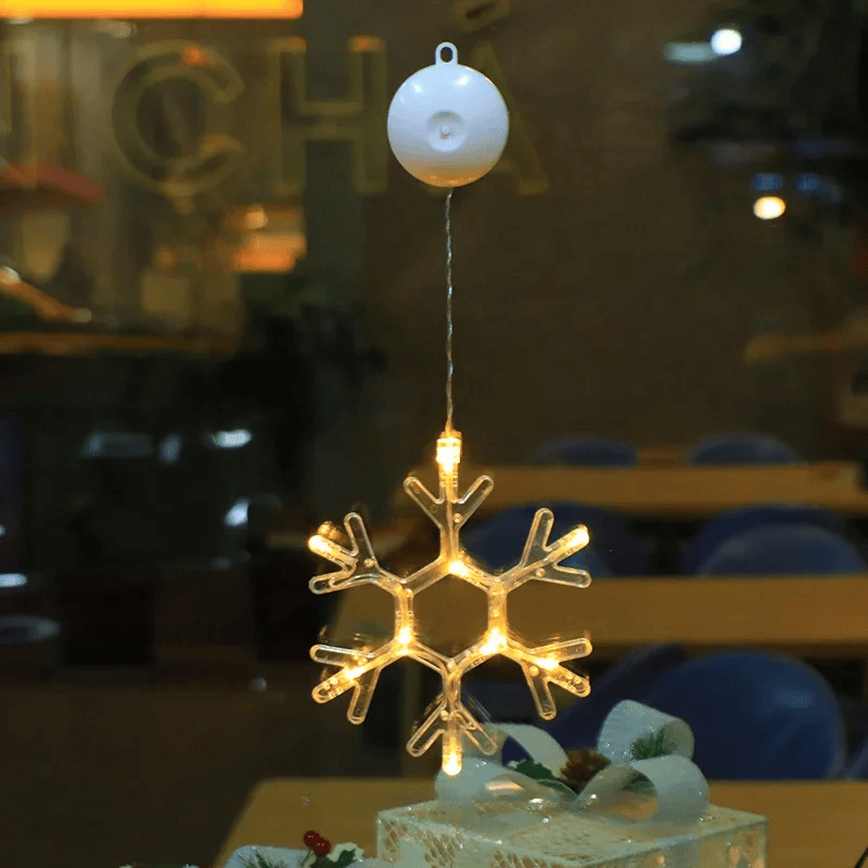 SparkleLights | LED-Lampe in Schneeflocken- und Sternform für die Weihnachtsdekoration