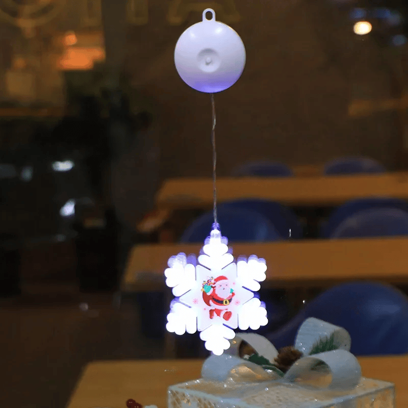 SparkleLights | LED-Lampe in Schneeflocken- und Sternform für die Weihnachtsdekoration